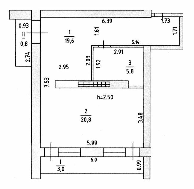 1-кімнатна 40.3 м² в Апарт-комплекс Petrovets від 11 150 грн/м², смт Лазурне