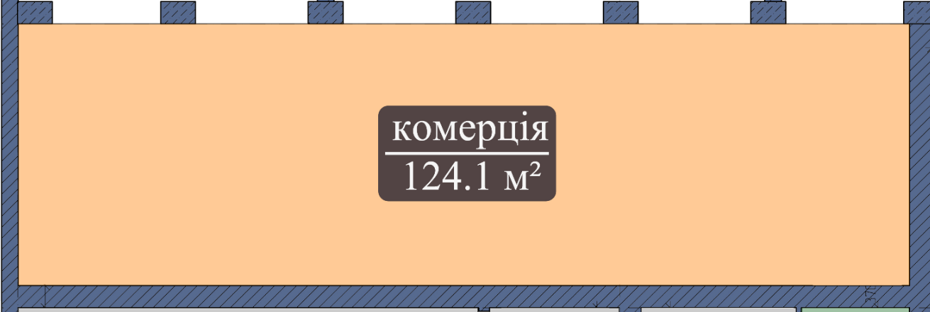 Помещение свободного назначения 124.1 м² в ЖК Мечта от застройщика, Чернигов