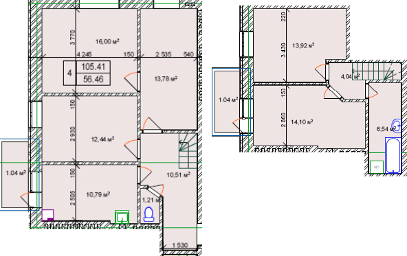 Двухуровневая 105.43 м² в МЖК Семья от 15 700 грн/м², Ровно