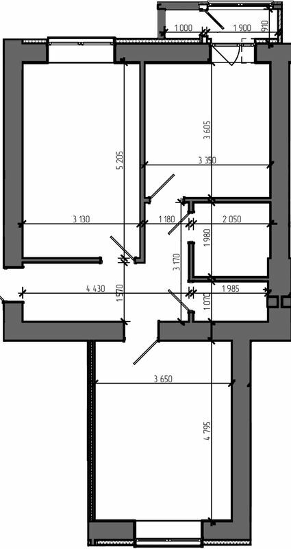 2-комнатная 61.76 м² в ЖК Театральний от 22 000 грн/м², Ровно