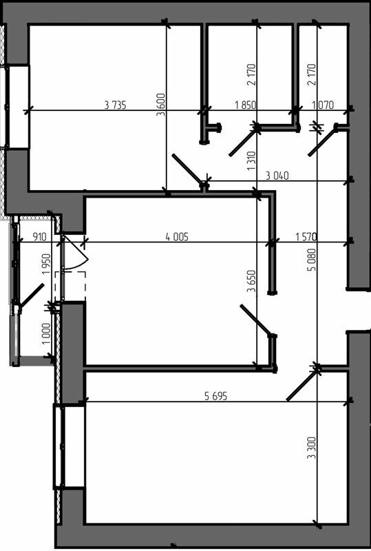 2-кімнатна 70.8 м² в ЖК Театральний від 22 000 грн/м², Рівне