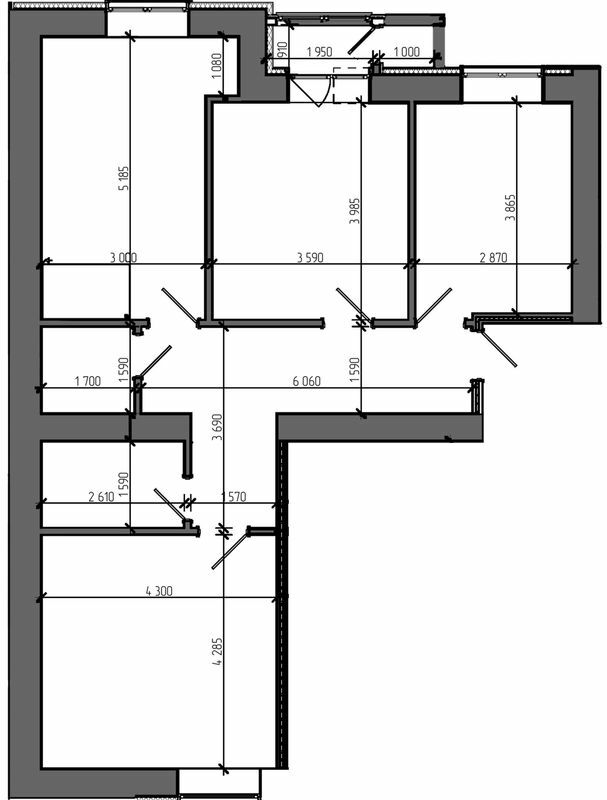 3-кімнатна 81.14 м² в ЖК Театральний від 24 450 грн/м², Рівне