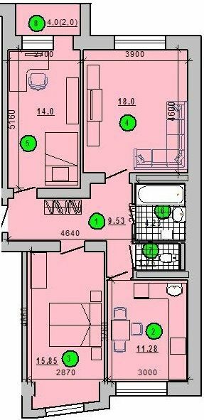 3-кімнатна 76.75 м² в ЖК Престиж від 10 000 грн/м², м. Радивилів