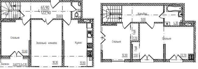 Двухуровневая 122.9 м² в ЖК Comfort Hall от 14 450 грн/м², Черновцы