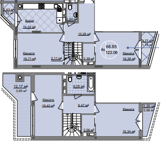 Двухуровневая 122.06 м² в ЖК Imperial Park Avenue от 13 800 грн/м², Черновцы