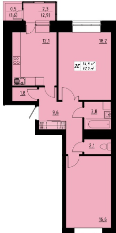 2-кімнатна 67 м² в ЖК Green Line від 14 350 грн/м², Тернопіль