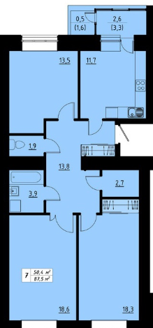 3-комнатная 87.5 м² в ЖК Green Line от 14 350 грн/м², Тернополь