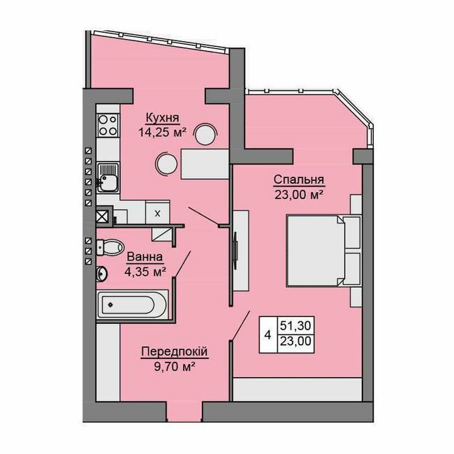 1-комнатная 51.3 м² в ЖК Сучасне житло от 15 000 грн/м², г. Сторожинец