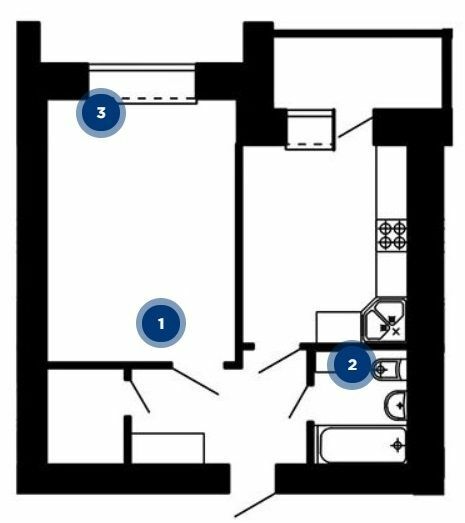 1-кімнатна 44.64 м² в ЖК Острозький від 13 900 грн/м², Тернопіль