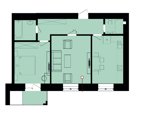 2-кімнатна 63.29 м² в ЖК Вишневий від 13 000 грн/м², Хмельницький