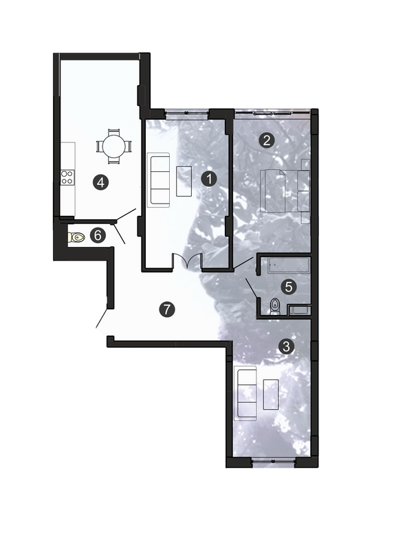 3-комнатная 98 м² в ЖК Comfort Park от 12 500 грн/м², Ивано-Франковск