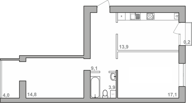 2-комнатная 63 м² в ЖК Городок Липки от 16 000 грн/м², Ивано-Франковск