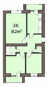 3-кімнатна 82 м² в ЖК Затишна оселя від 11 000 грн/м², с. Вовчинець