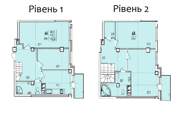 Дворівнева 119.2 м² в ЖК Дмитрівський від 18 250 грн/м², Одеса