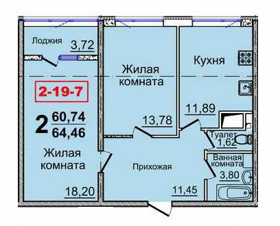 2-комнатная 64.46 м² в ЖК Тридцать седьмая жемчужина от 18 150 грн/м², Одесса