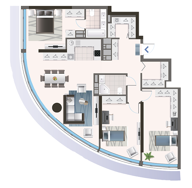 3-комнатная 121.6 м² в ЖК Oasis от 25 850 грн/м², Киев