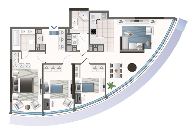 3-комнатная 118.26 м² в ЖК Oasis от 3 354 799 грн/м², Киев