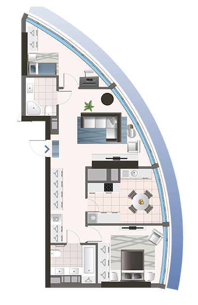 3-кімнатна 75.49 м² в ЖК Oasis від 31 750 грн/м², Київ