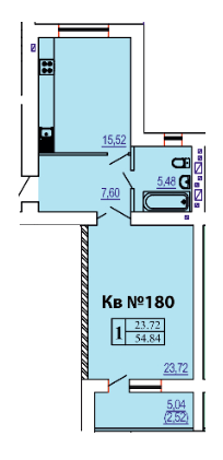 1-комнатная 54.84 м² в ЖК Победа от 30 050 грн/м², Одесса