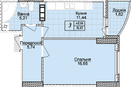 1-комнатная 40.66 м² в ЖК Башни Фонтана от 21 800 грн/м², Одесса