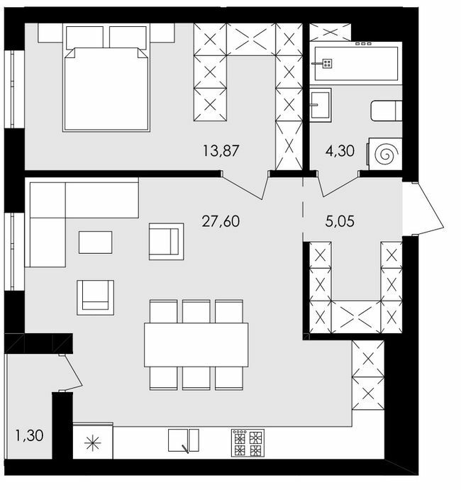 1-кімнатна 52.12 м² в ЖК Avalon Holiday від забудовника, с. Сокільники