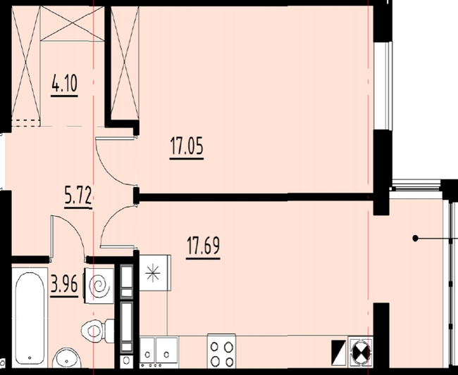 1-кімнатна 48.52 м² в ЖК Globus Comfort від забудовника, Львів