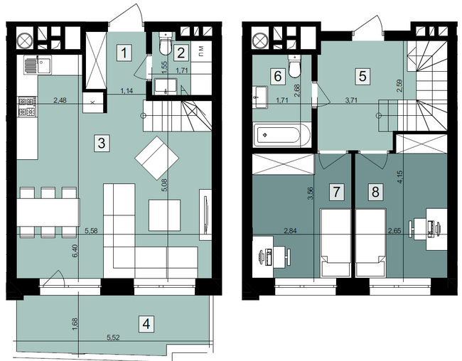 Двухуровневая 76.8 м² в ЖК Парк Арена от 26 350 грн/м², Львов