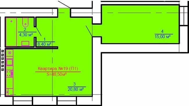 1-комнатная 48.5 м² в ЖК Австрійська Садиба от застройщика, г. Рава-Русская