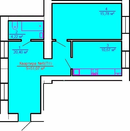 1-комнатная 51.07 м² в ЖК Австрійська Садиба от застройщика, г. Рава-Русская