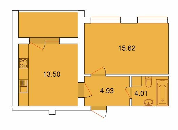 1-комнатная 39.69 м² в ЖК Рідний Дім от 18 850 грн/м², г. Винники