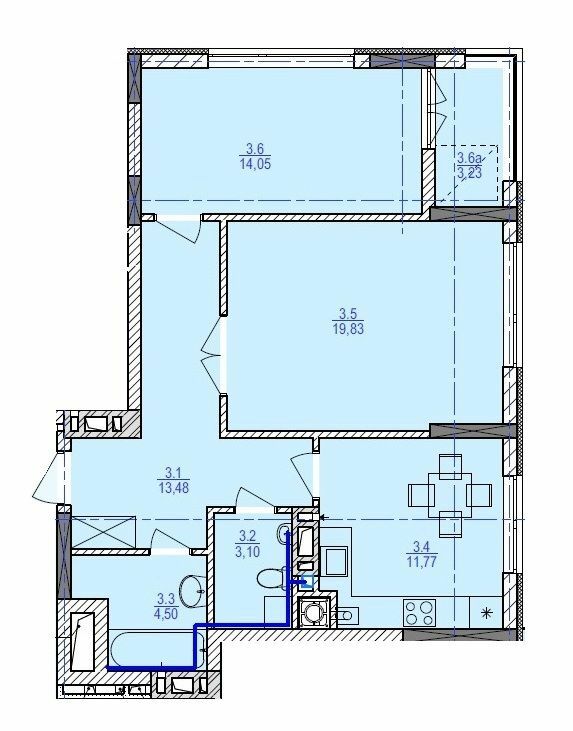 2-кімнатна 69.31 м² в ЖК Garant City від 22 250 грн/м², м. Трускавець