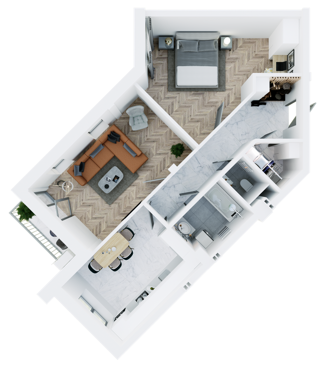 2-кімнатна 71.21 м² в ЖК Казка від 16 500 грн/м², смт Брюховичі