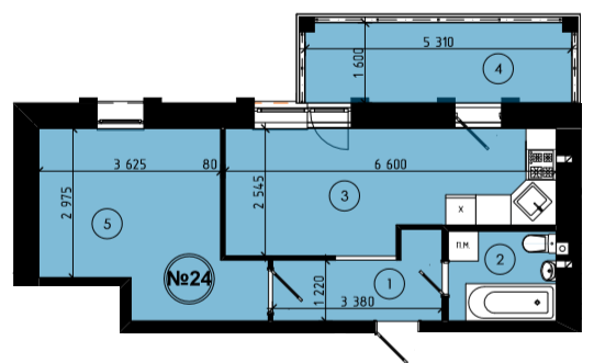 1-кімнатна 39.72 м² в ЖК на вул. Шухевича, 9 від 14 500 грн/м², м. Новояворівськ