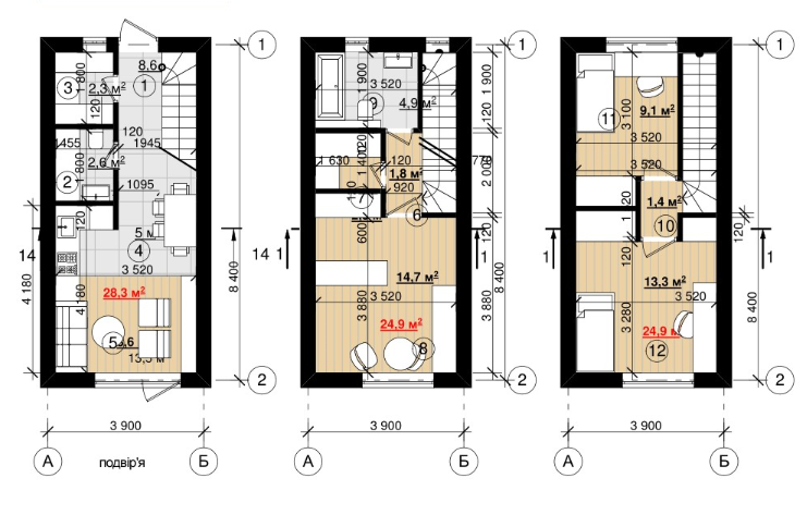 Коттедж 79 м² в КП Нью Смарт от 15 190 грн/м², с. Гатное