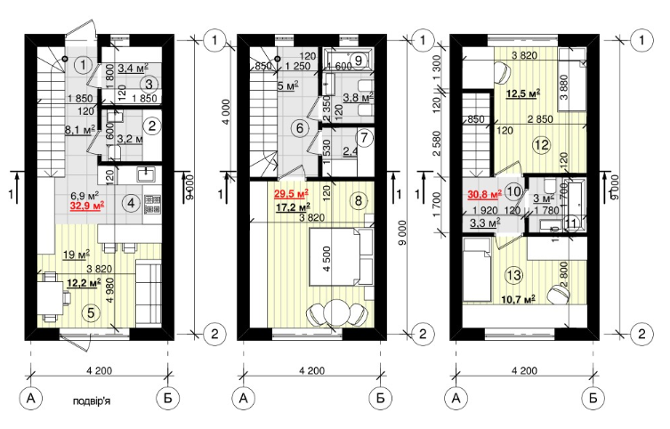 Коттедж 93 м² в КП Нью Смарт от 15 699 грн/м², с. Гатное