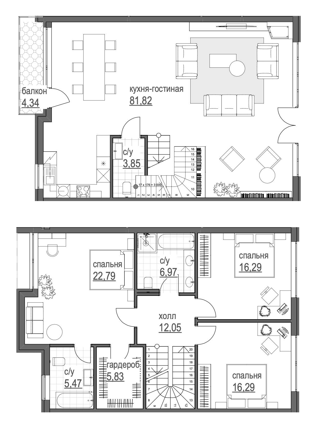 Таунхаус 261.36 м² в Таунхаус Park Avenue House від 25 291 грн/м², Київ