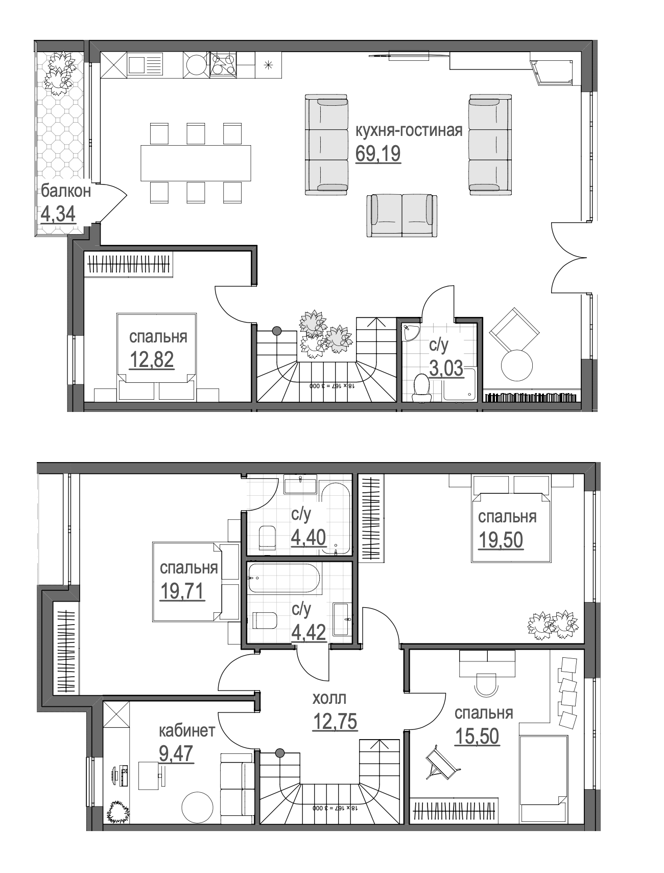 Таунхаус 260.79 м² в Таунхаус Park Avenue House від 27 493 грн/м², Київ