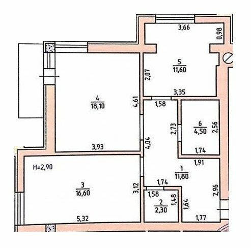 2-комнатная 64.9 м² в ЖК Панский остров от застройщика, Черновцы