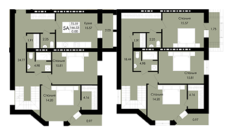 Двухуровневая 166.53 м² в ЖК Французский дом (Зеленый Мыс) от 20 000 грн/м², с. Крыжановка