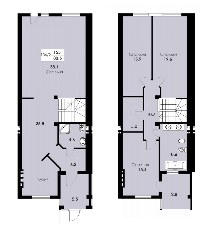 Таунхаус 155 м² в Таунхауси Зелений Мис від 22 968 грн/м², Одеса