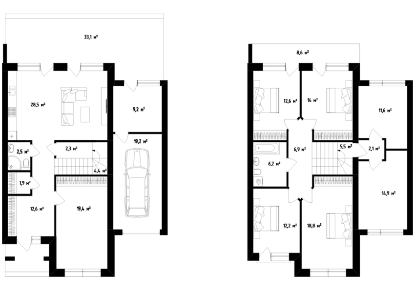 Таунхаус 207 м² в Таунхаус Вишневий від 16 860 грн/м², Ужгород