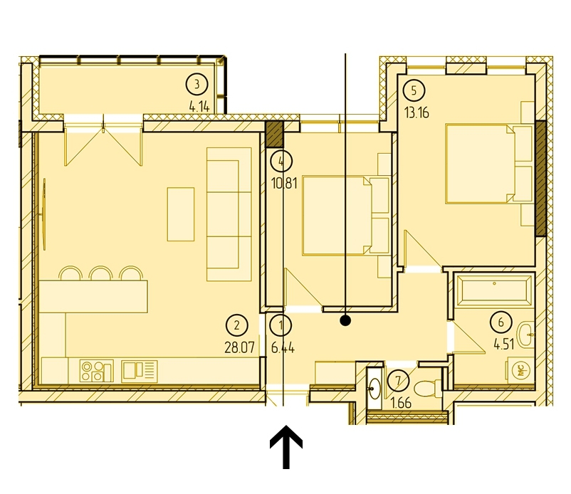 2-кімнатна 68.79 м² в ЖК Престиж від 21 700 грн/м², Ужгород