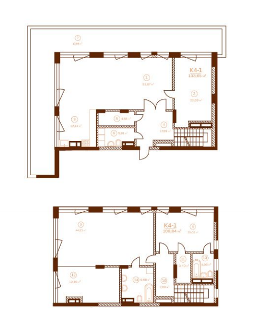 Двухуровневая 242.49 м² в ЖК Stanford от 37 800 грн/м², Киев