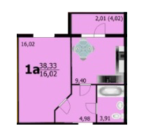 1-комнатная 38.33 м² в ЖК Европейский от 13 500 грн/м², Хмельницкий