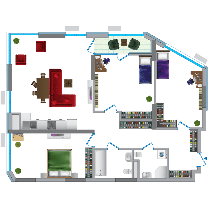 3-кімнатна 124.66 м² в ЖК Зарічний від 21 600 грн/м², Київ