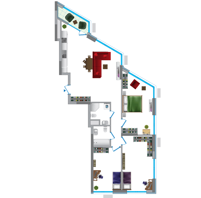 3-комнатная 118.71 м² в ЖК Заречный от 36 450 грн/м², Киев