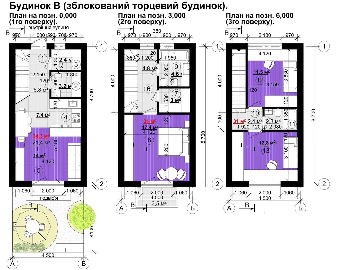 Таунхаус 96.3 м² в Таунхаусы New Smart X от застройщика, с. Софиевская Борщаговка