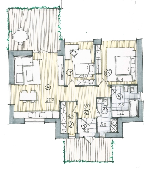 Коттедж 82.3 м² в КП Greenery от застройщика, с. Велика Бугаевка