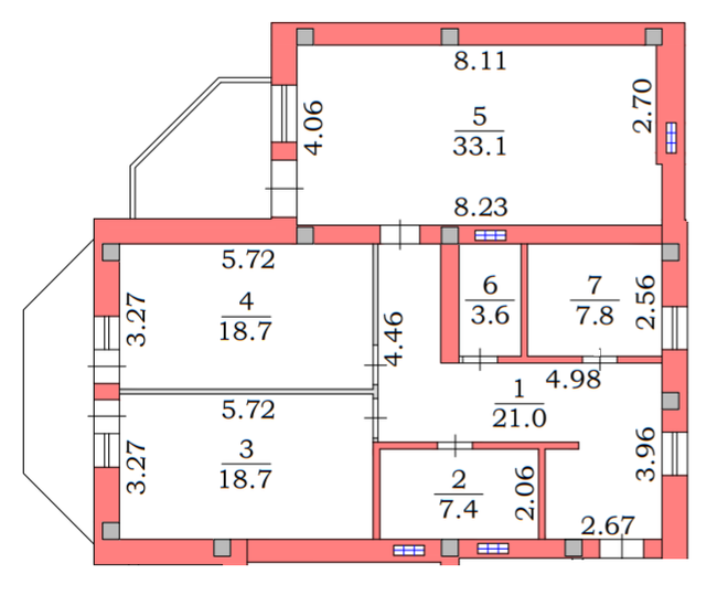 2-комнатная 115.1 м² в ЖК Клубная резиденция от 33 950 грн/м², г. Черноморск