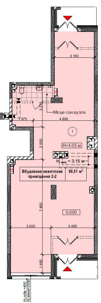 Приміщення вільного призначення 98.51 м² в ЖК CITY HUB від забудовника, Київ